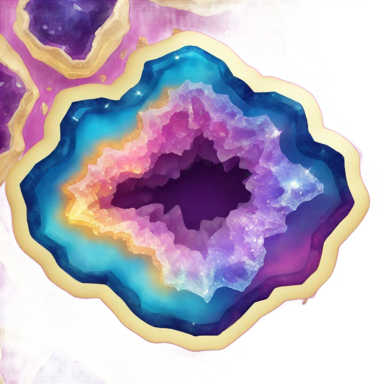 colorful geode emoji