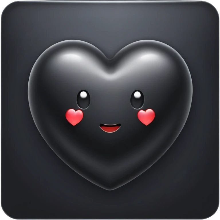Tellytubby black heart emoji