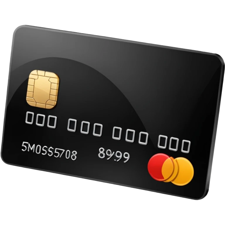 black credit card, no text emoji