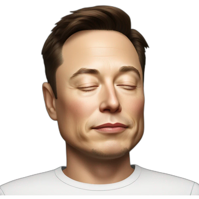 Elon Musk sleeping emoji