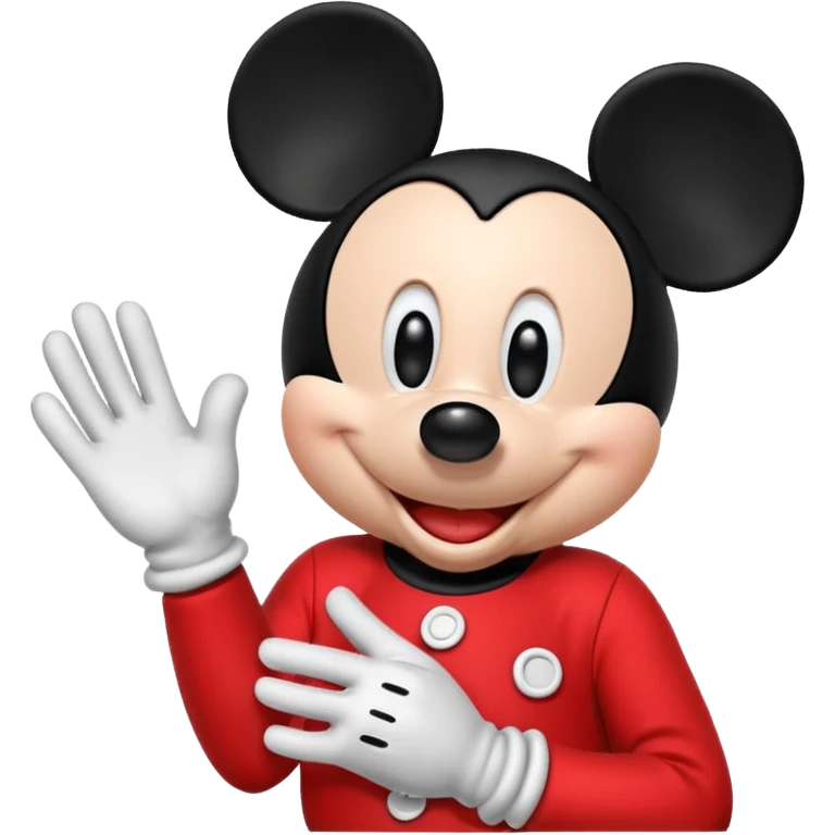 Mickey diciendo hola emoji