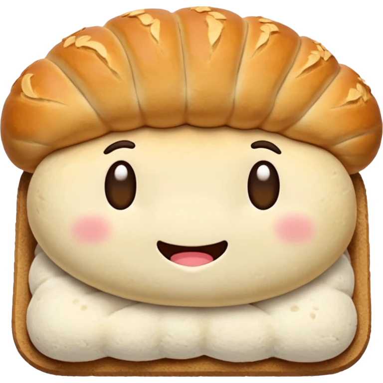 bread loaf taking a nap emoji