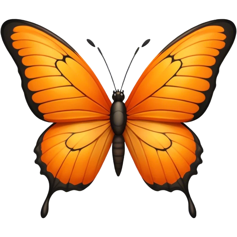 orange butterfly  emoji