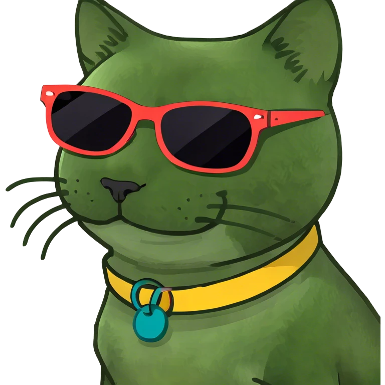Cat with sunglasses emoji