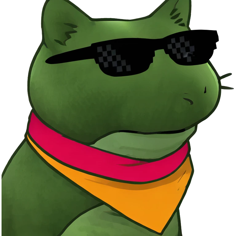 Cat with sunglasses emoji