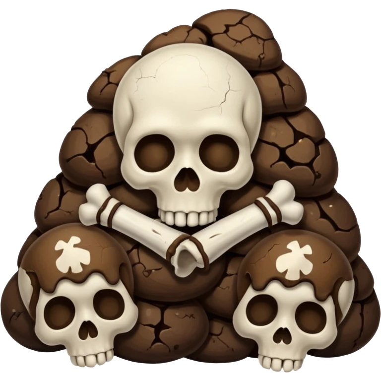 ((poop emoji))with  3 skulls emoji