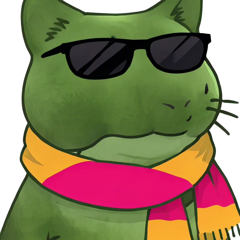 Cat with sunglasses emoji