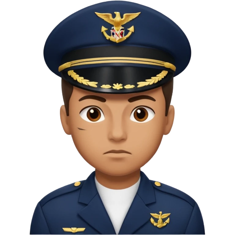 a powerful fighter of the navy emoji