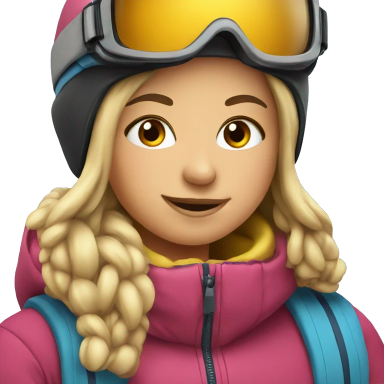 girl skiing emoji