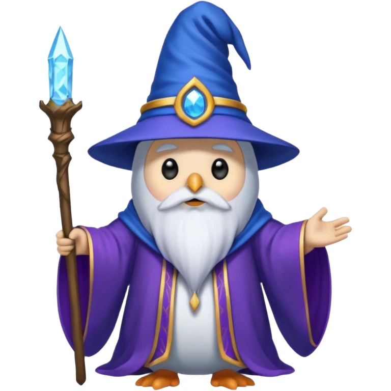 Penguin Wizard emoji