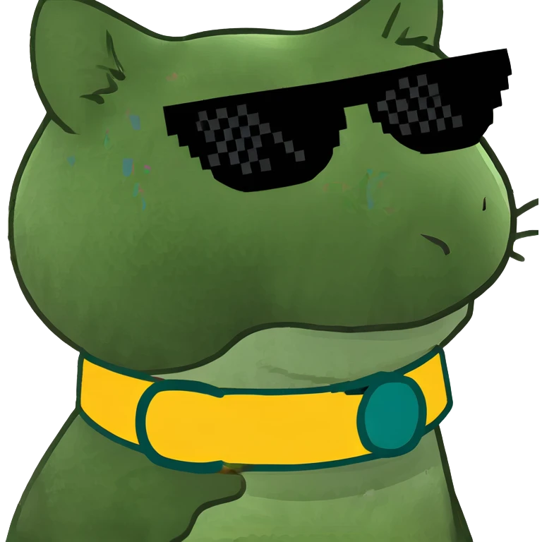 Cat with sunglasses emoji