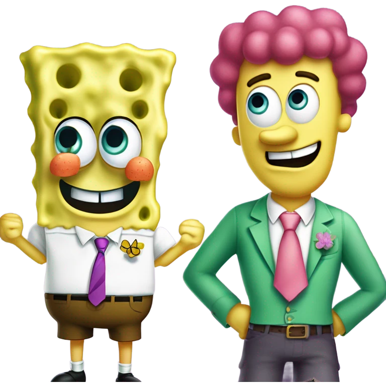 SpongeBob and Patrick emoji