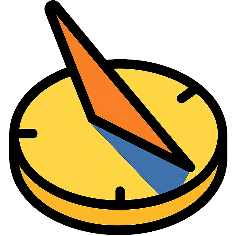 sundial casting a shadow emoji