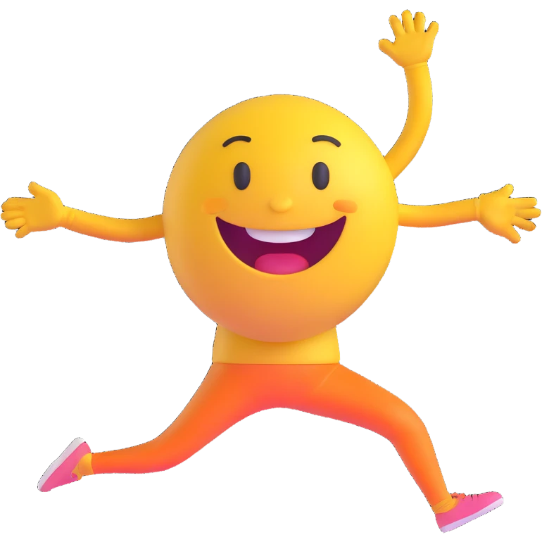 smiling face dancing joyfully emoji