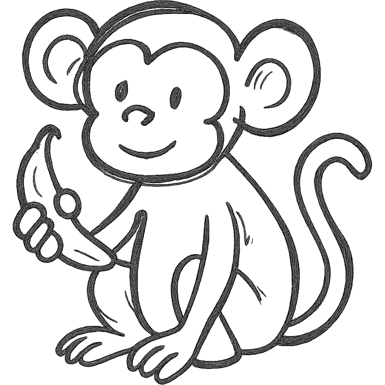 banana monkey emoji