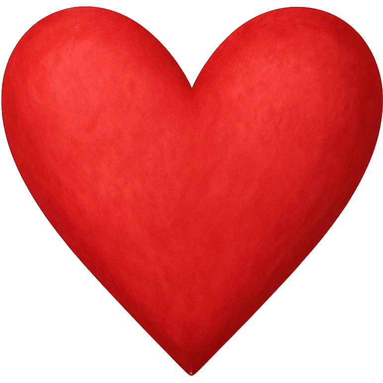 Valentine heart, remove background emoji