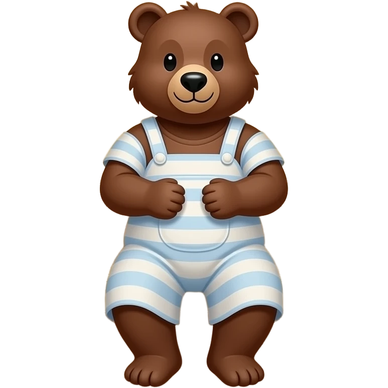 Bear in a sauna emoji