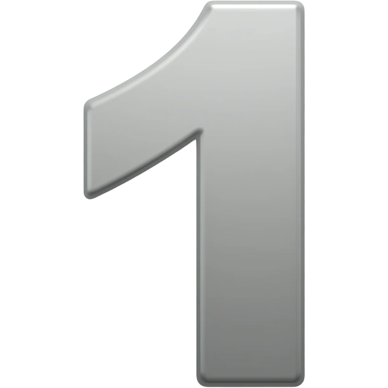 Number 1 emoji