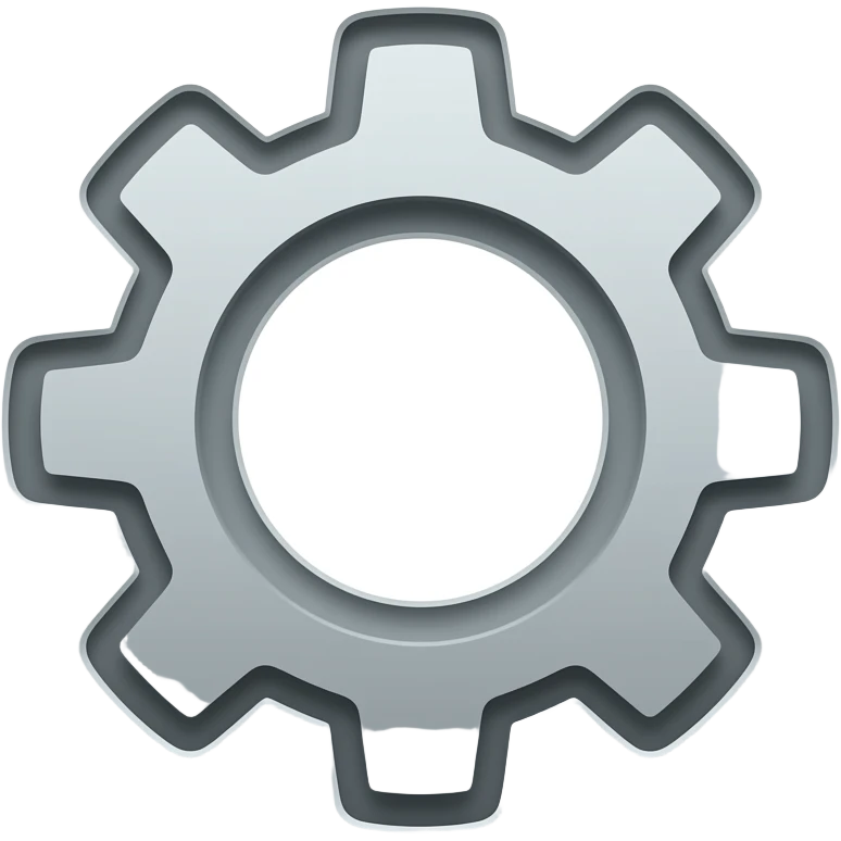 config icon with the gear in a corner emoji