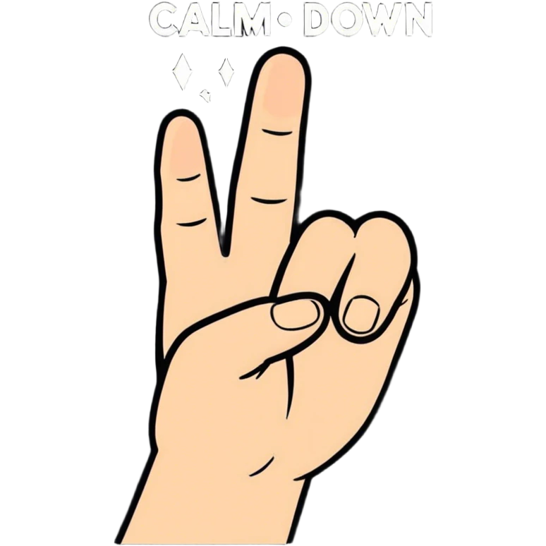 Calm down & shut the fuck up with sparkle text emoji