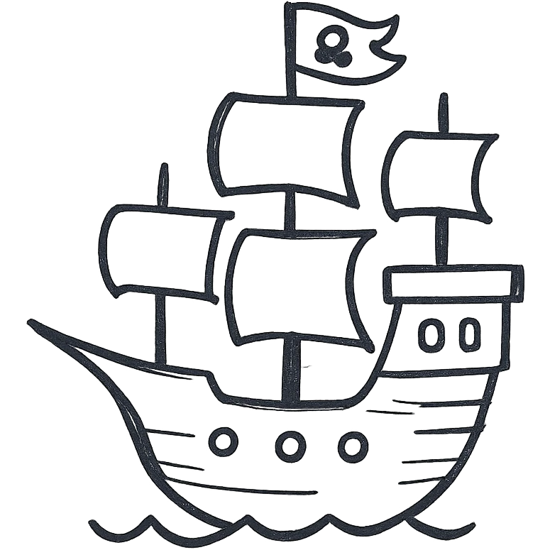 pirate ship emoji