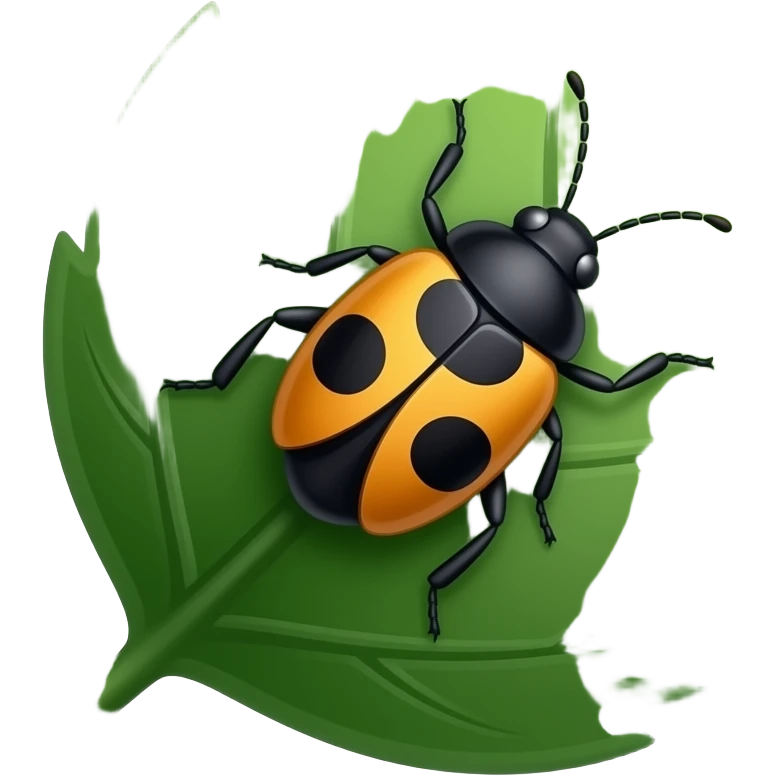 leaf with bugs emoji
