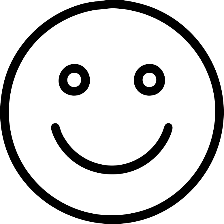 outlined perfect smile icon emoji