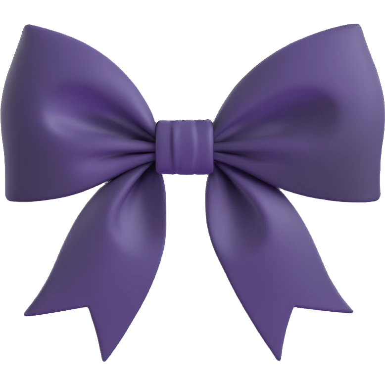 Black gothic bow effect emoji