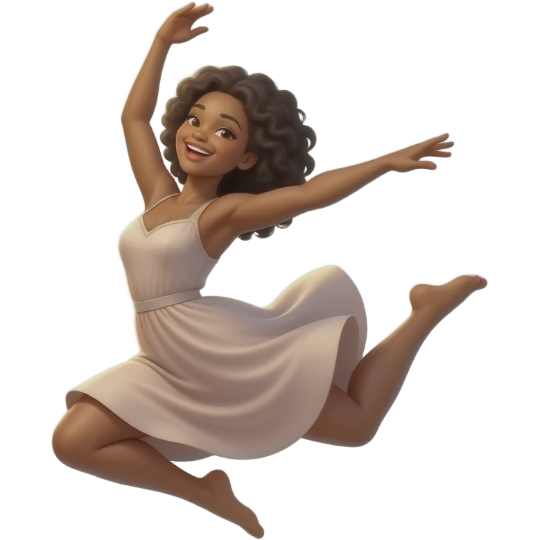 Black woman with legs in the air emoji