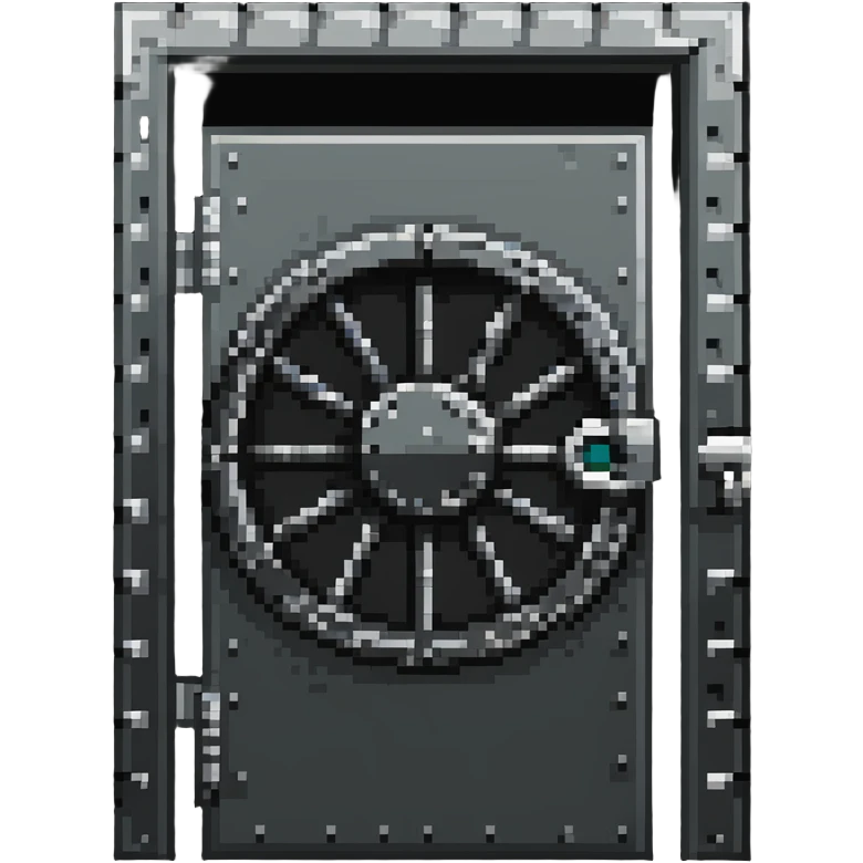 bank vault door emoji