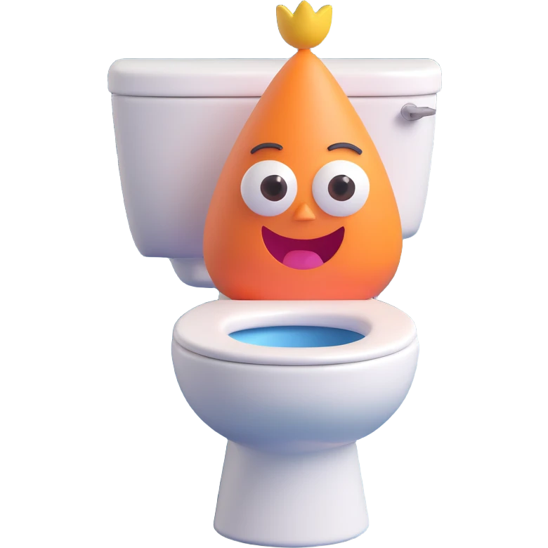 Skibidi Toilet character, playful look emoji