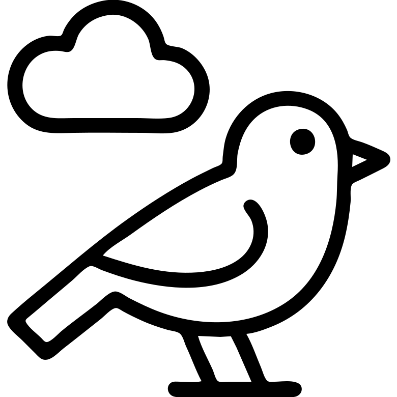 птица облако emoji