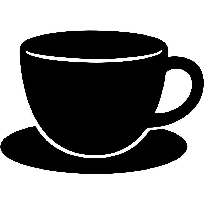 black coffee cup emoji