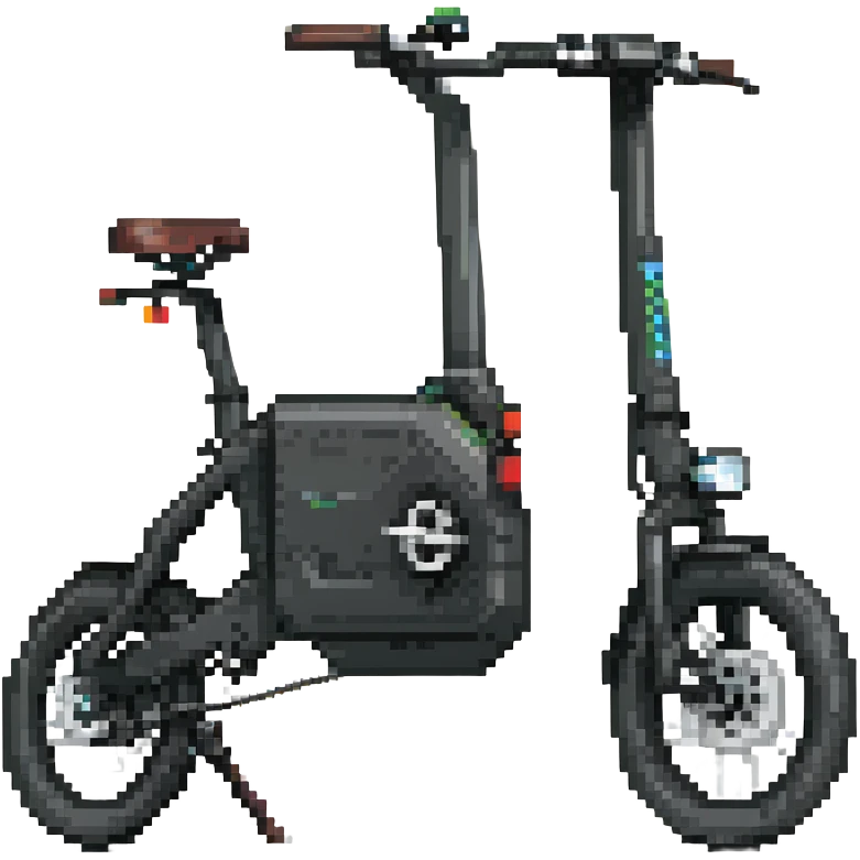 black e-bike emoji