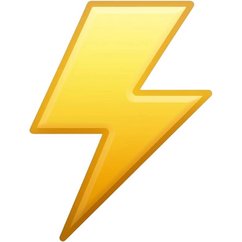 einzelner Blitz emoji