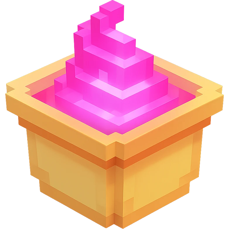 сделай соус из фастфуда розовый светящийся, no background  emoji