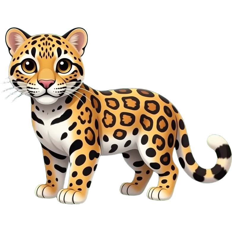 clouded leapord full body emoji