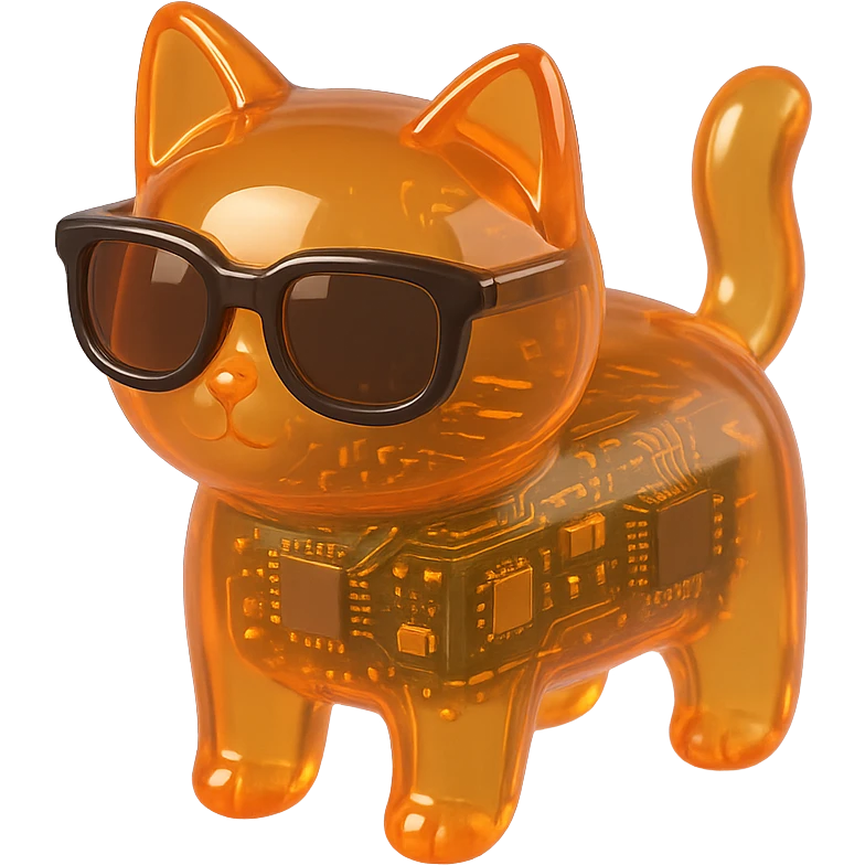 Cat wearing sunglasses emoji