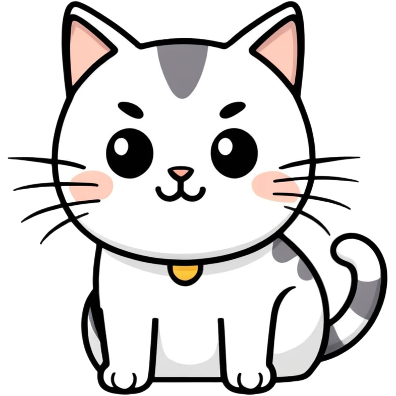 Cat writing emoji