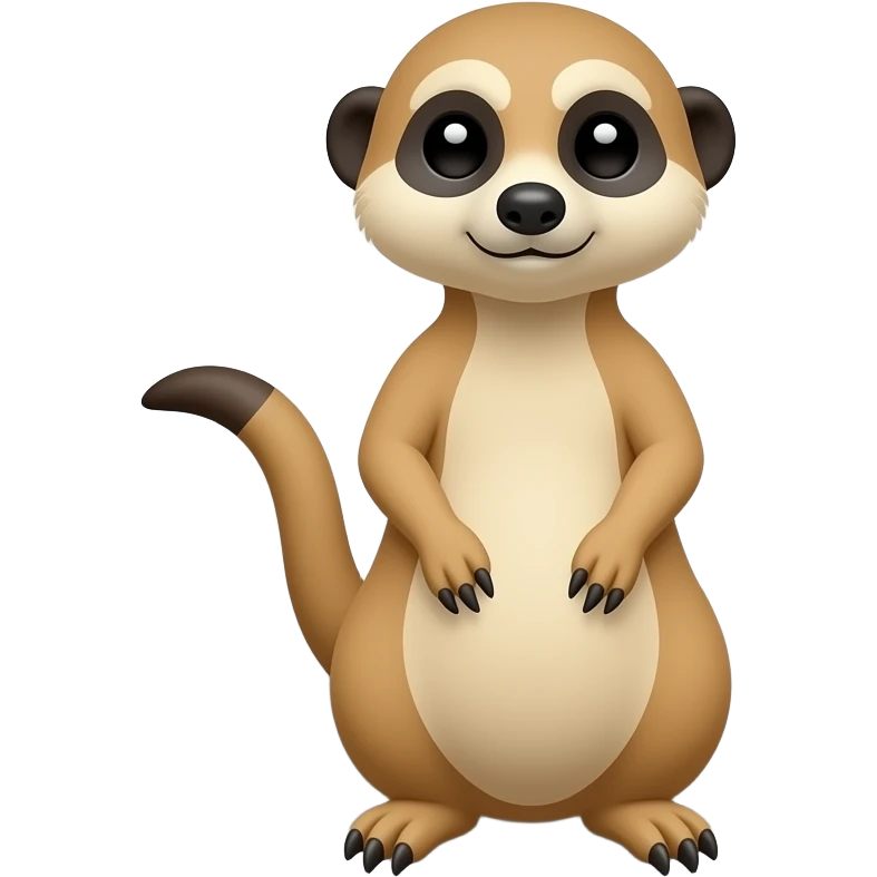 Create a meerkat hands around button emoji