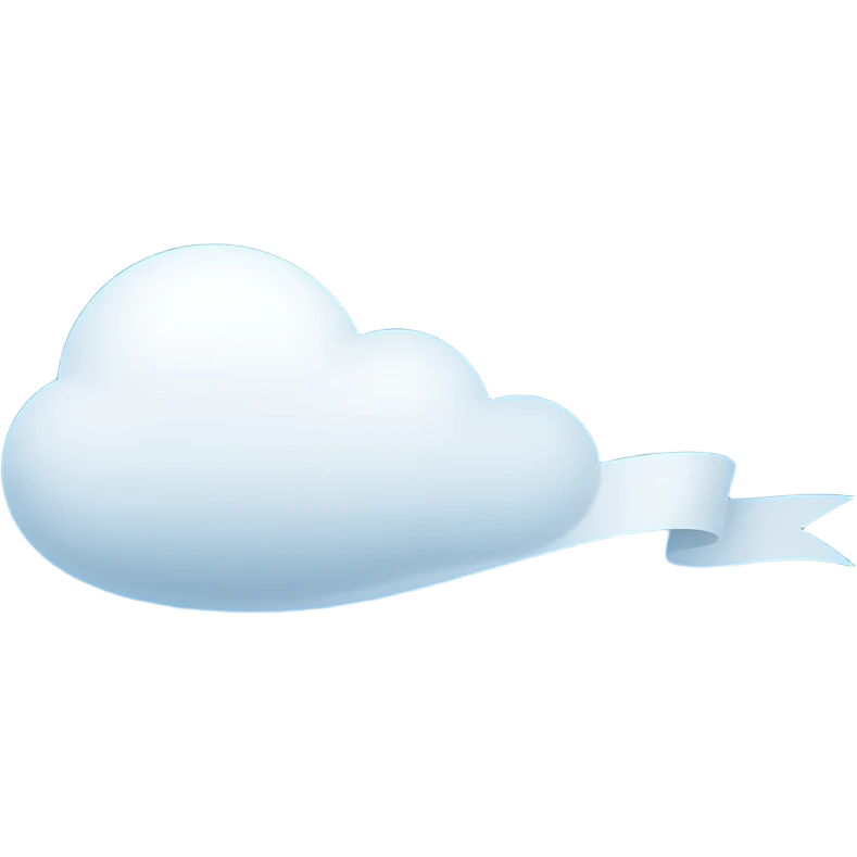 cloud ribbon emoji