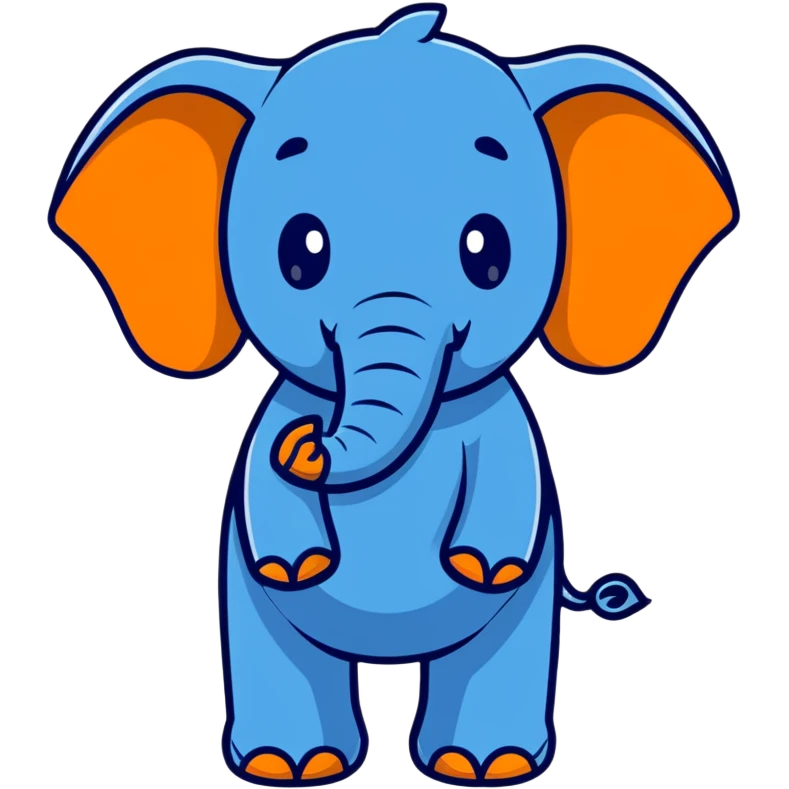 blue elephant emoji