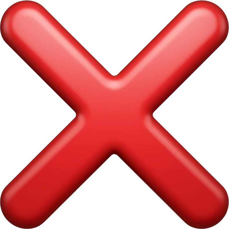 Знак Минус красный emoji