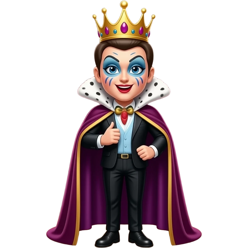 Queen Drama    Overly dramatic theatre queen. fake botox emoji