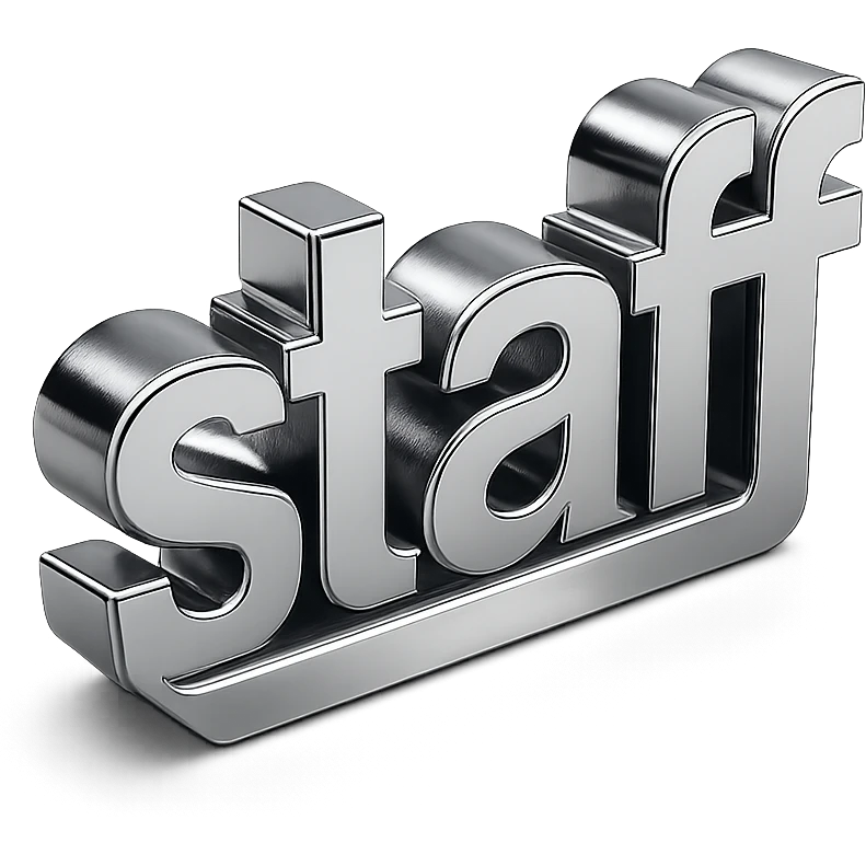 simple text saying "staff" emoji
