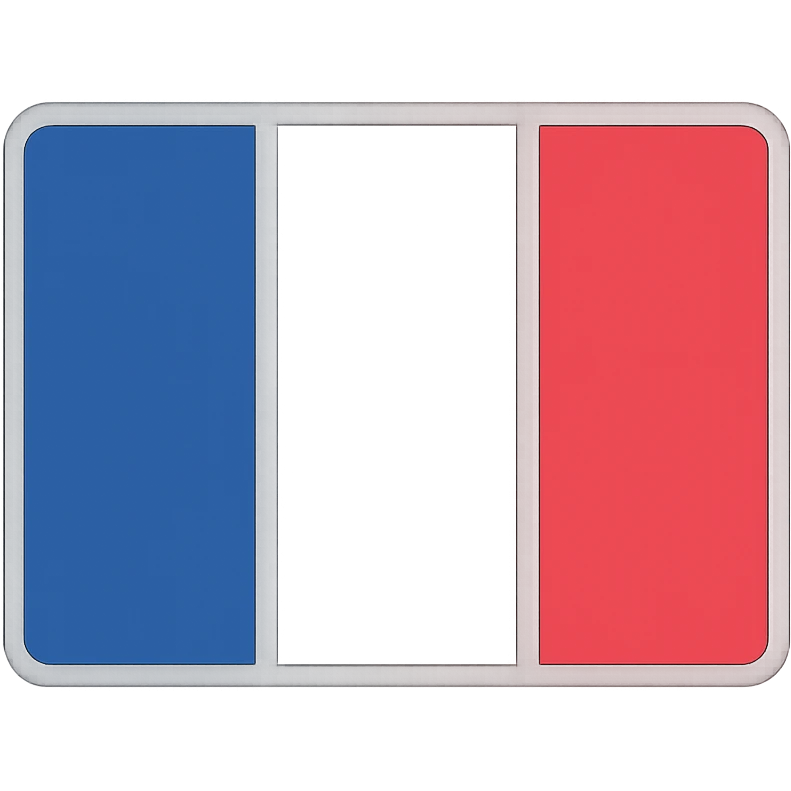 French flag, minimal, flat style, no text emoji