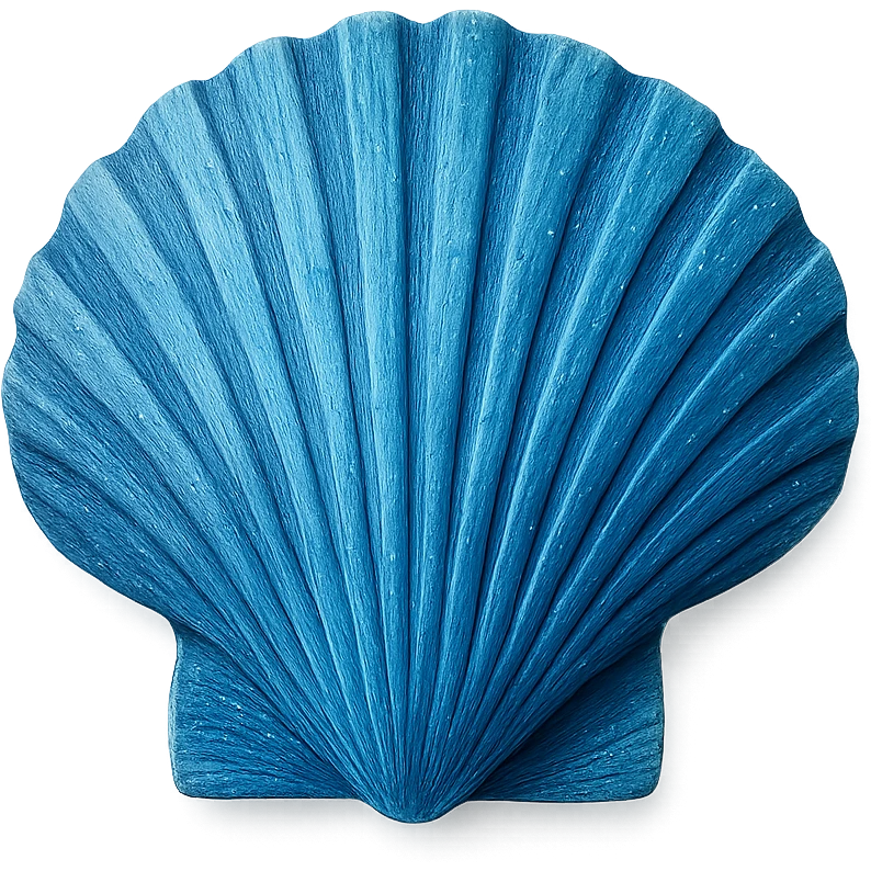 blue seashell, remove background emoji