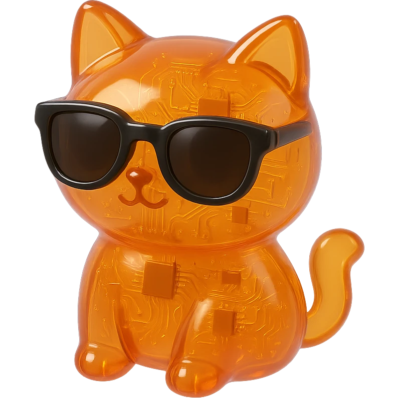 Cat wearing sunglasses emoji