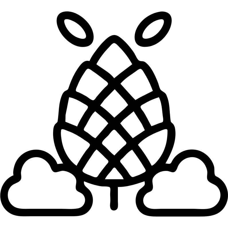 шишка с семечками облаками emoji