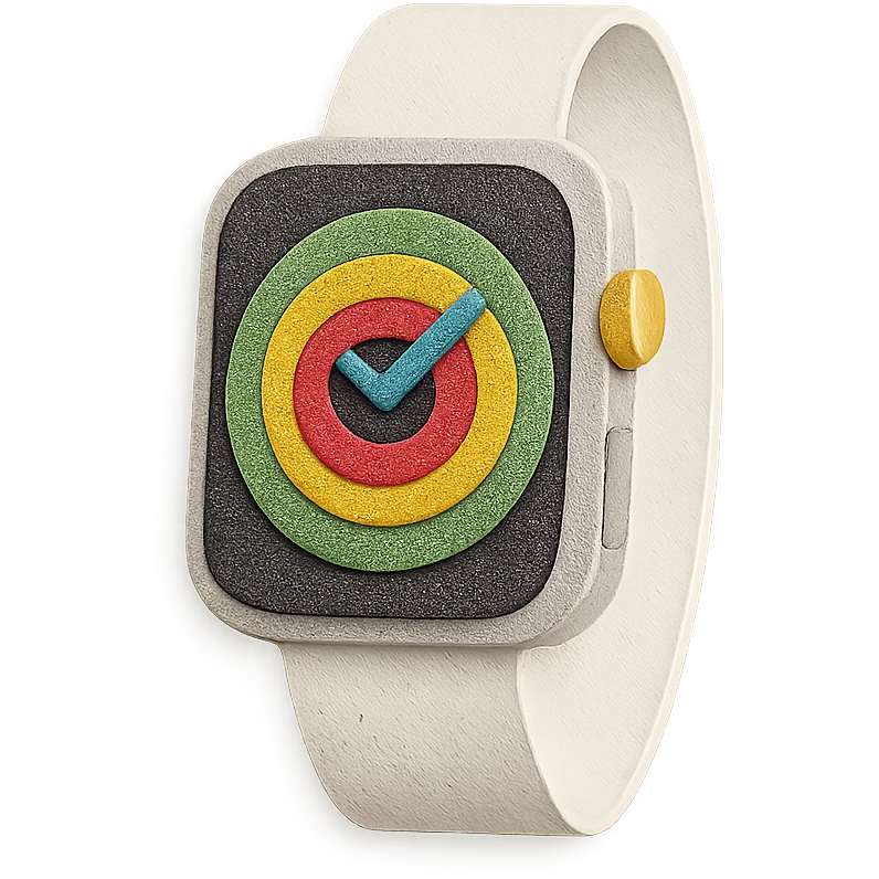 white apple watch emoji